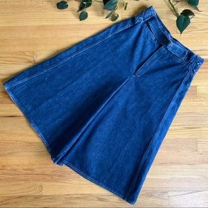 Vintage denim culottes